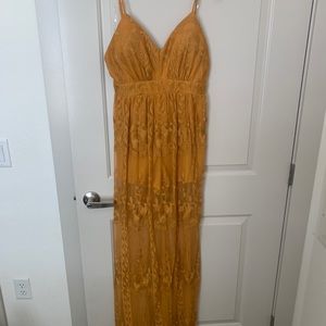 Mustard yellow dress
